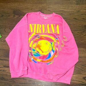 I am selling a pink Nirvana sweatshirt from Urban outfitters in great condition